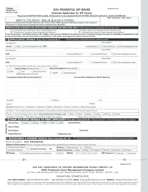 ICICI Prudential SIP Insure Application