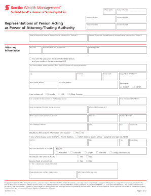 Power of Attorney for Trading Authority