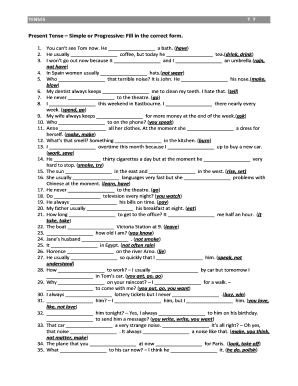 English Grammar Exercise