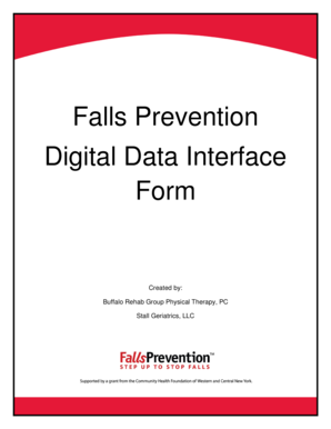 Falls Prevention Self-Assessment Form