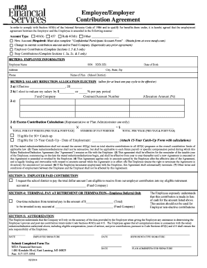 403(b) Contribution Agreement