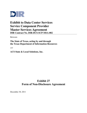 Texas Non-Disclosure Agreement Template