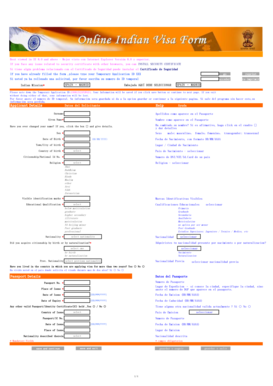 India Visa Application Form