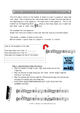 Music Lesson on Chords and Metre