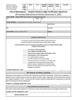 Minnesota Student Election Judge Certification