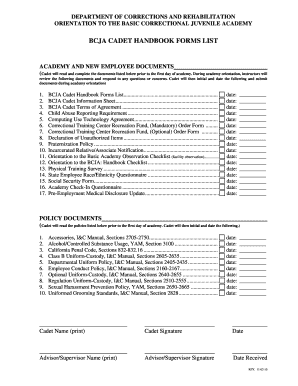 Cdcr cadet handbook 2022