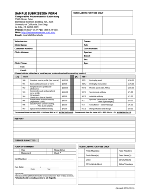 Sample Submission Form
