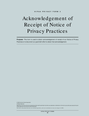 HIPAA Privacy Form 2