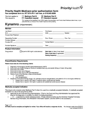 Priority Health Medicare Prior Authorization Form