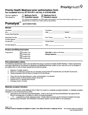 Priority Health Medicare Prior Authorization Form