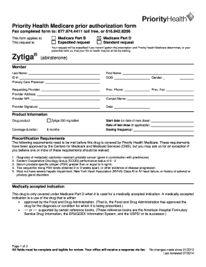 Priority Health Medicare Prior Authorization Form
