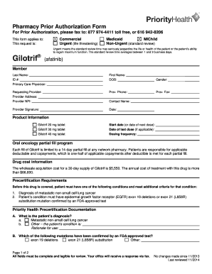 Pharmacy Prior Authorization Form