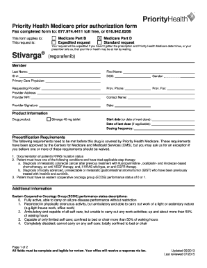 Priority Health Medicare Prior Authorization Form