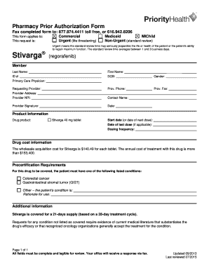 Pharmacy Prior Authorization Form