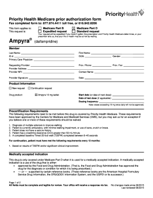 Priority Health Medicare Prior Authorization Form