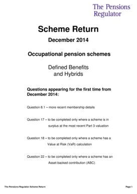 UK Pension Scheme Return Form