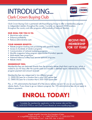 Clark Crown Buying Club Membership Agreement