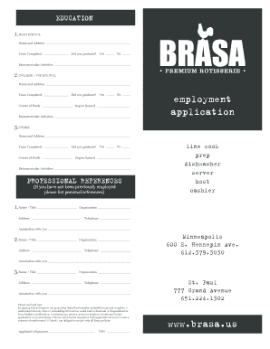 Job Application Form