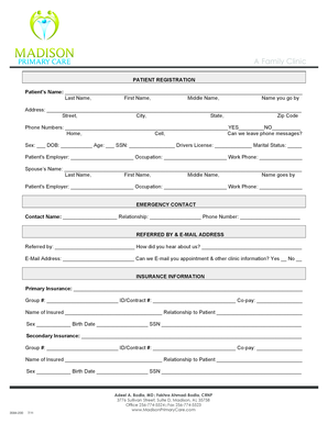 Patient Registration Form