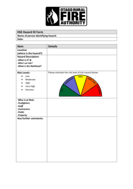 HSE Hazard ID Form