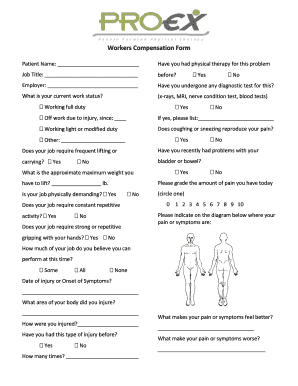 Workers Compensation Form