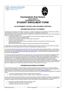 Student Enrolment Form