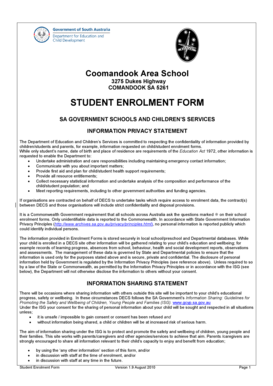 Student Enrolment Form