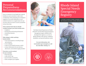 Rhode Island Special Needs Emergency Registry