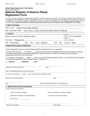 National Register of Historic Places Registration Form