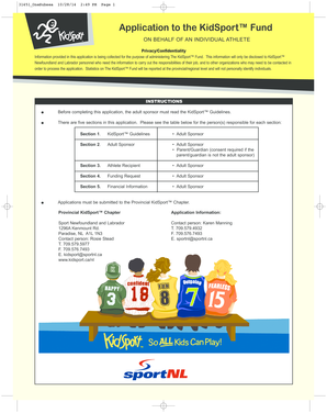 KidSport Fund Application