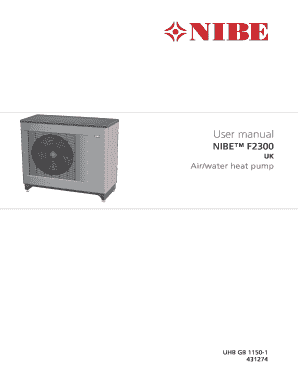 NIBE F2300 Heat Pump User Manual