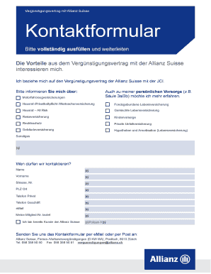 Vergünstigungsvertrag mit Allianz Suisse