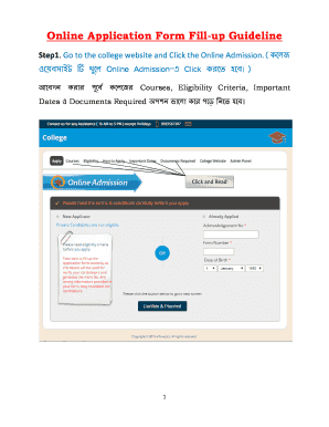 Online College Application Form
