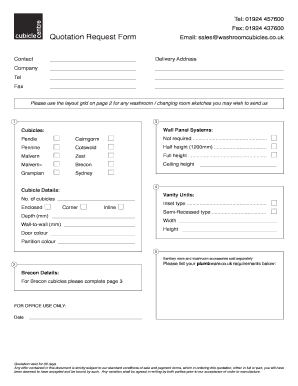 Quotation Request Form
