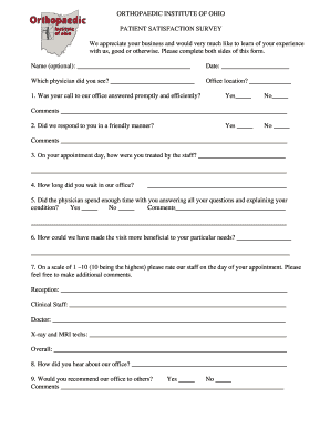 Patient Satisfaction Survey