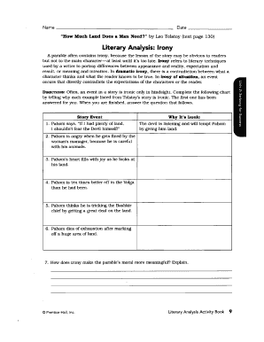 Literary Analysis Activity Book
