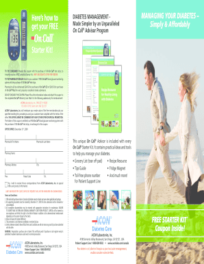 On Call Diabetes Rebate Form