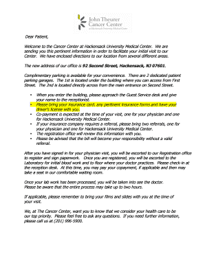 Hackensack University Medical Center Patient Authorization Form