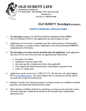 Old Surety Medicare Supplement Application