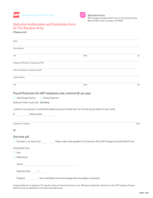 AEP Emergency Disaster Relief Fund Contribution Form