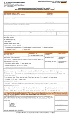 Opening Account Form for Individual Investors