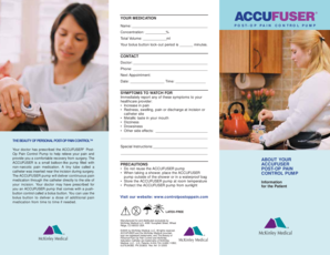 Post-Op Pain Control Pump Instructions