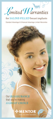 Mentor Saline-Filled Breast Implant Warranty