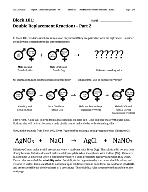 Chemistry Worksheet Double Replacement Reactions