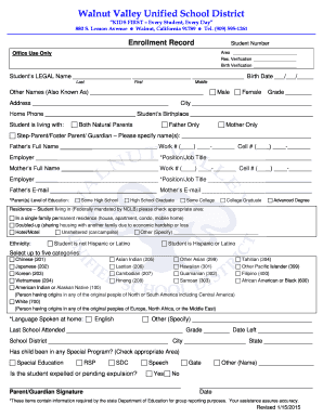 Student Enrollment Form