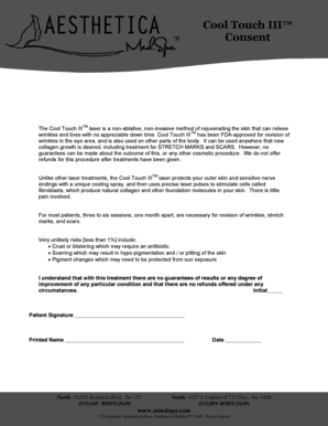 Cool Touch III Laser Consent Form