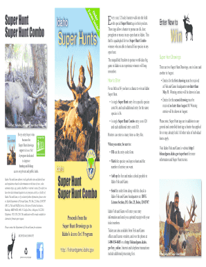Idaho Super Hunt Entry Form