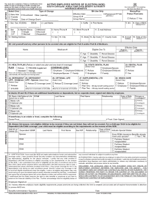 South Carolina Active Employee Notice of Election