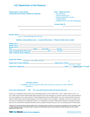 External GOALS II Enterprise System Access Request Form