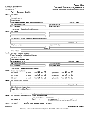 Queensland Residential Tenancy Agreement